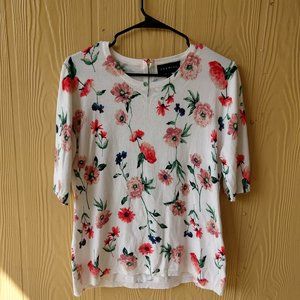Premise Large floral white Blouse